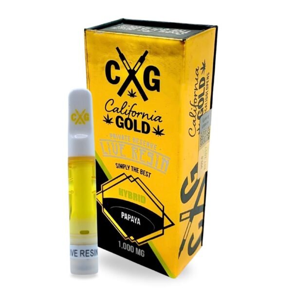 CALIFORNIA GOLD LIVE RESIN VAPE CART - HYBRID | 1000MG