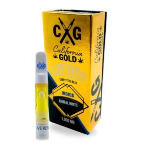 CALIFORNIA GOLD LIVE RESIN VAPE CART - INDICA | 1000MG