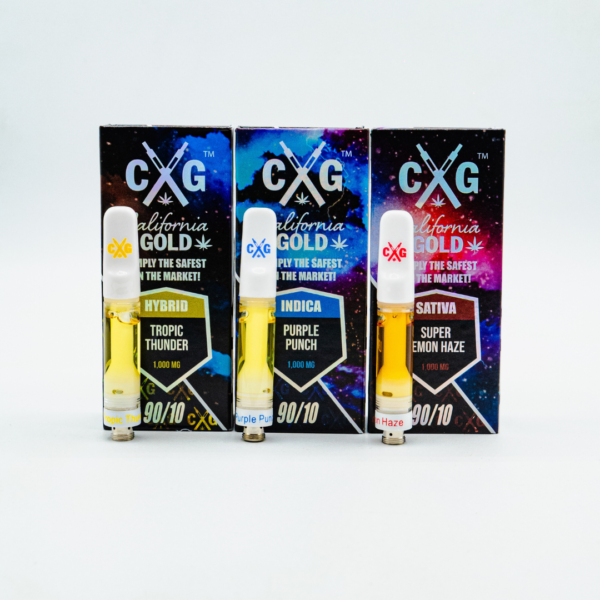 CALIFORNIA GOLD 90/10 VAPE CART - SATIVA | 1000MG - Image 2