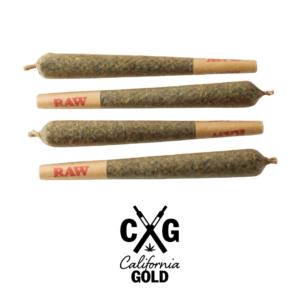 CALIFORNIA GOLD FESTIVAL PRE-ROLLS - 4 PACK | 5000MG