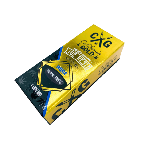 CALIFORNIA GOLD LIVE RESIN VAPE CART - INDICA | 1000MG - Image 2