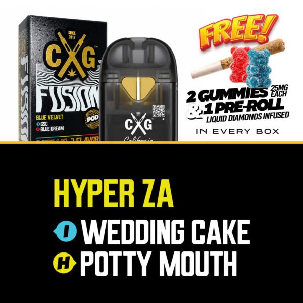 California Gold Fusion Switch 3 Flavor Vape - HYPER ZA - HYBRID