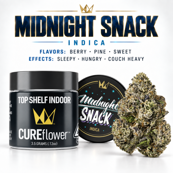 West Coast Cure Top Shelf Flower - MIDNIGHT SNACK - INDICA